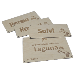 Szyld tabliczka 30x14 cm z grawerem